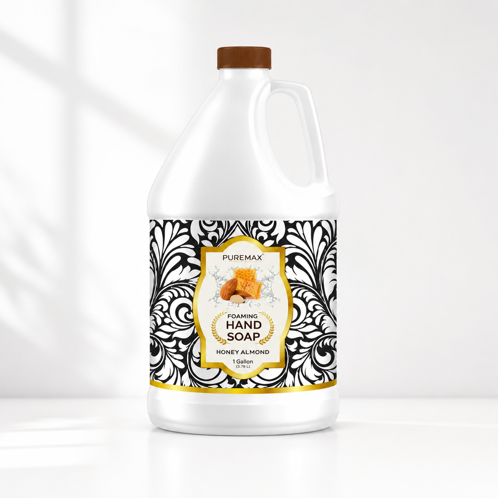 PUREMAX Foaming Hand Soap Refill, Honey Almond Scent, 1 Gallon (3.78 L)