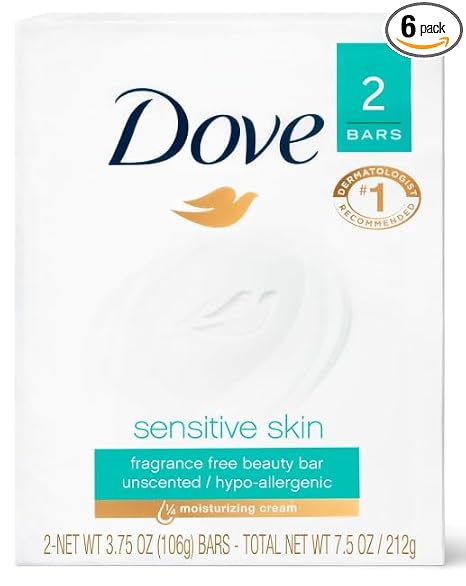 Dove Beauty Bar Soap Sensitive 24 Bars