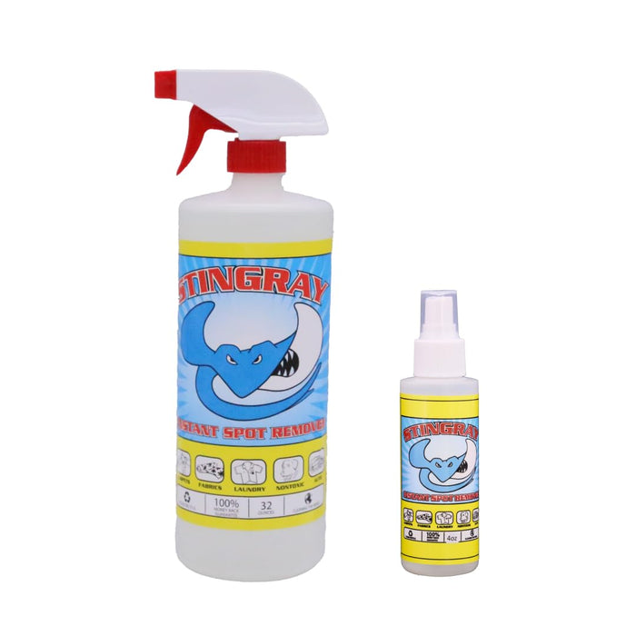 Stingray Spot Remover combo kit — 32 fl oz bottle and 4 fl oz travel size