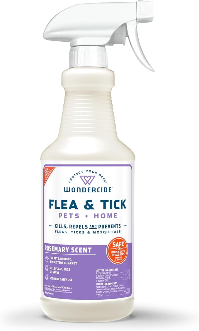 Wondercide Rose Flea Tick Spray for Pets 16oz