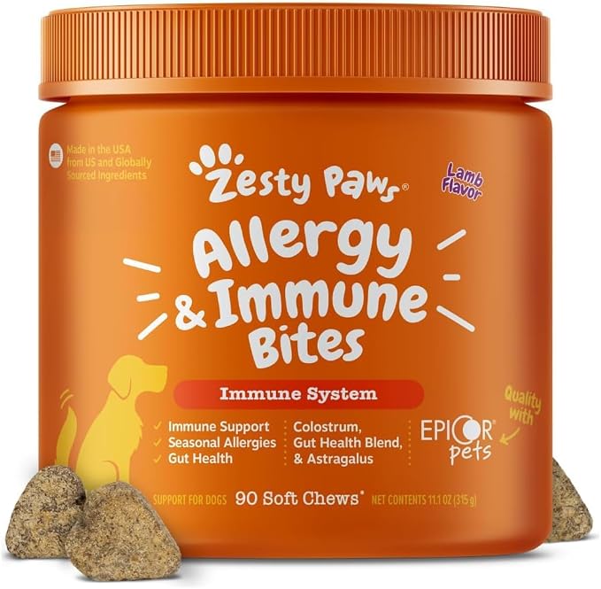 Zesty Paws Allergy Immune Bites Lamb 90ct