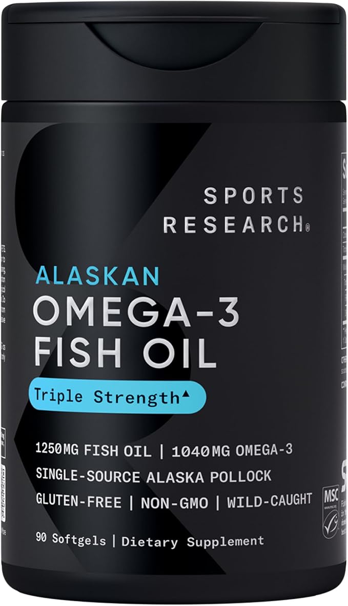Sports Research Omega-3 Fish Oil 1250 90 Softgels