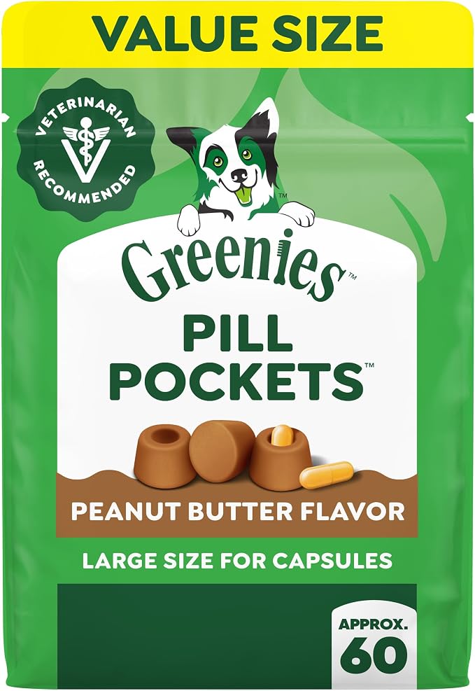 Greenies Pill Pockets for Dogs Large Peanut Butter 15.8oz