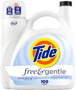 Tide Free & Gentle Liquid Laundry Detergent 132oz