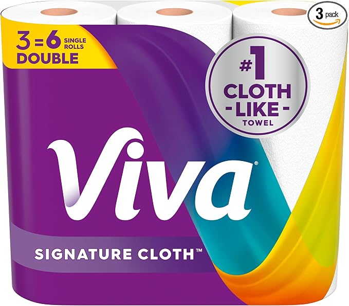 Viva Signature Cloth Paper Towels 3 Double Rolls