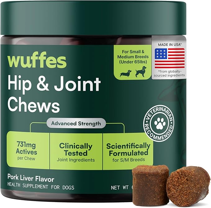 Wuffes Advanced Dog Hip Joint Supplement 60 Chews