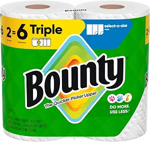Bounty Select-A-Size Paper Towels 2 Triple Rolls