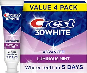 Crest 3D White Advanced Toothpaste 4 Pack