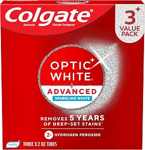 Colgate Optic White Advanced Toothpaste 3 Pack