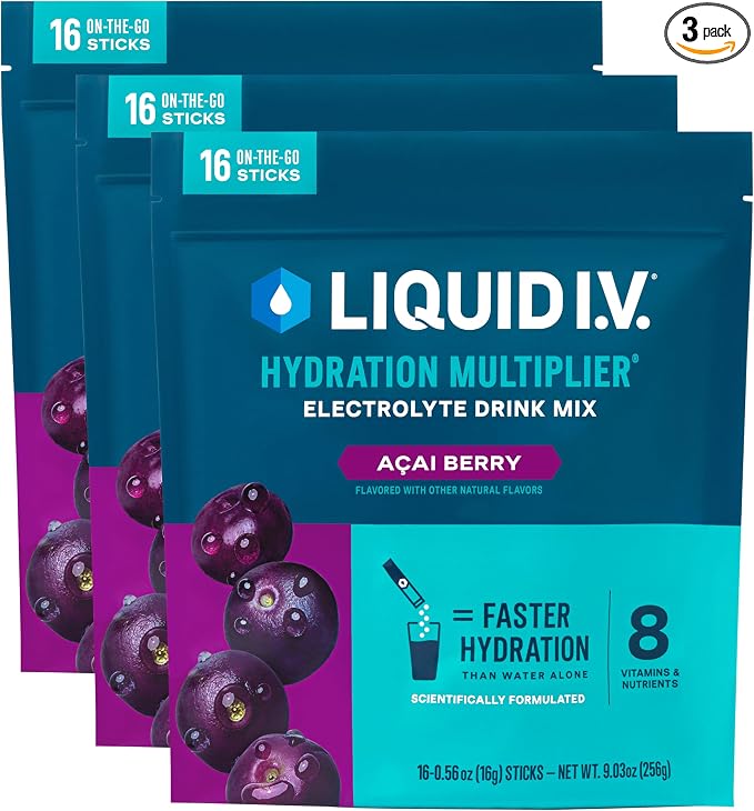Liquid I.V. Hydration Electrolytes Acai Berry 48 Count