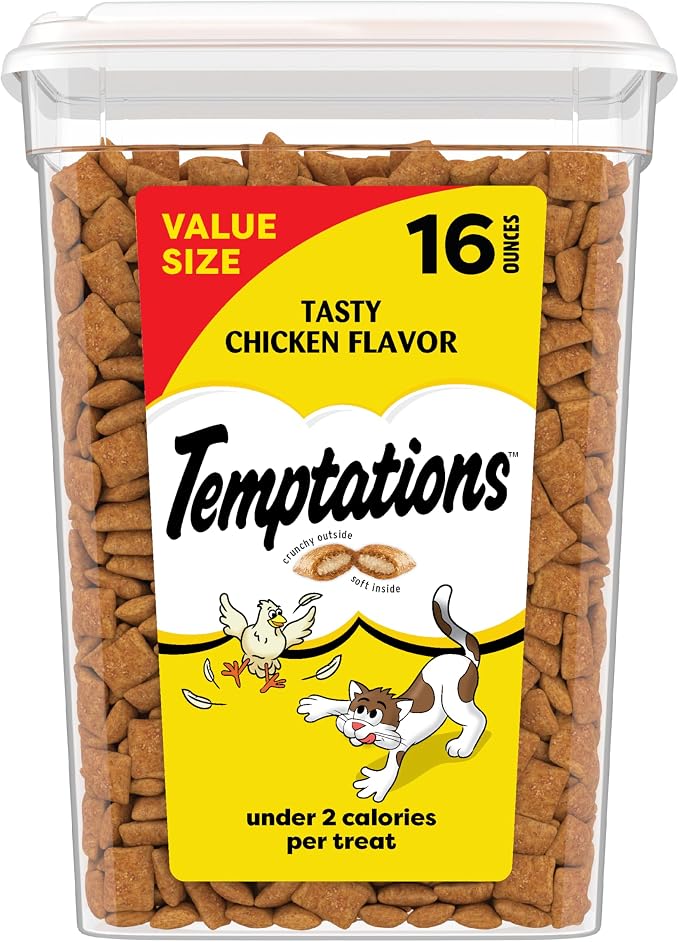 Temptations Cat Treats Tasty Chicken 16oz Tub