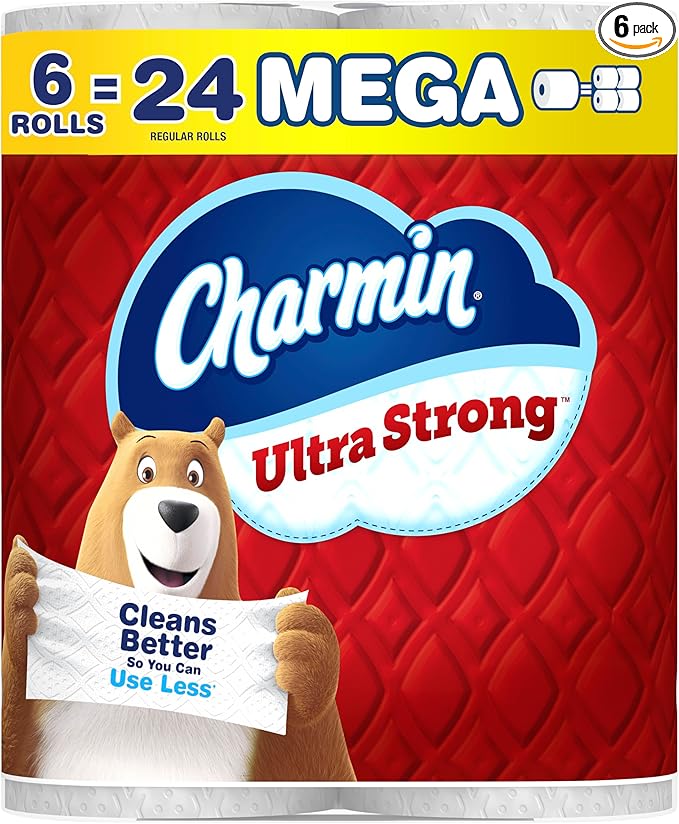 Charmin Ultra Strong Toilet Paper 6 Mega Rolls