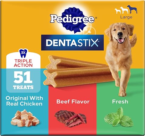 Pedigree Dentastix Large Dog Treats Variety Pack 51 Treats