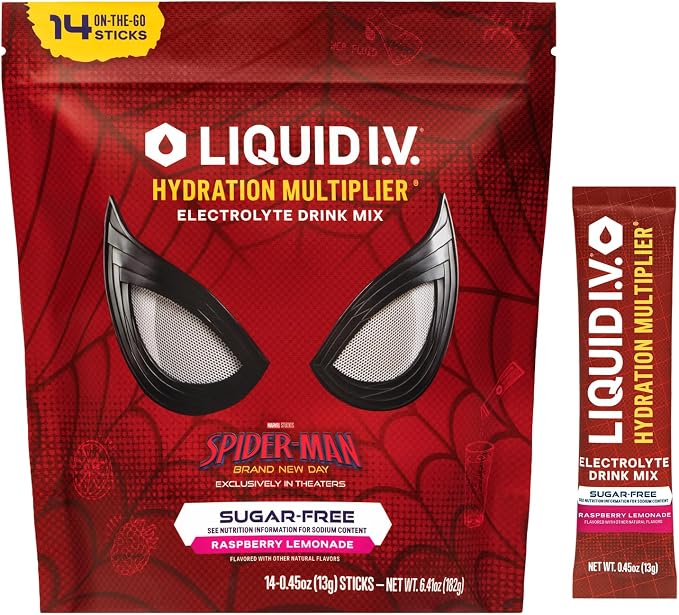 Liquid I.V. Sugar Free Electrolyte Raspberry Lemonade 14 Count
