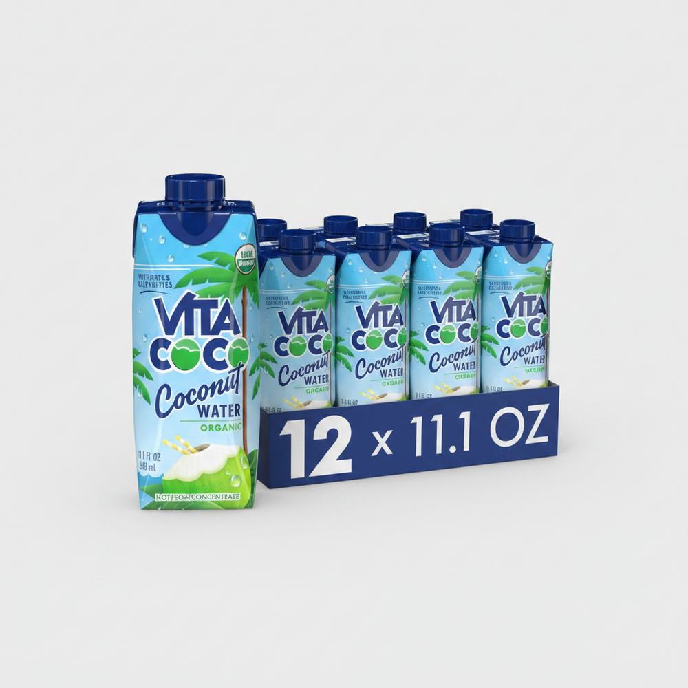 Vita Coco Pure Organic Coconut Water – 11.1oz (Pack of 12)