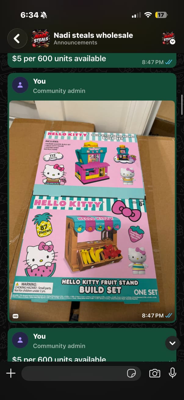 Hello Kitty Tea Shop Build Set – 158 Pieces