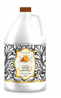 PUREMAX Foaming Hand Soap Refill 1 Gallon Hantosan Pro Basil