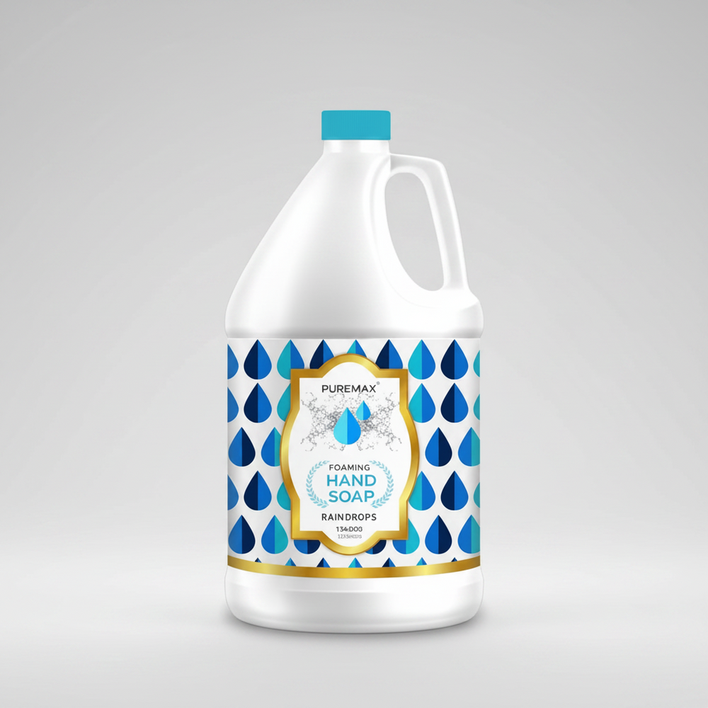 PUREMAX Foaming Hand Soap Refill 1 Gallon Honey Almond