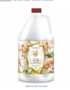 PUREMAX Foaming Hand Soap Refill 1 Gallon Rain Drops