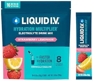 Liquid I.V. Hydration Electrolytes Strawberry Lemonade 16 Count