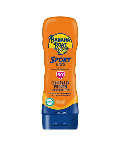 Banana Boat Sport Ultra Sunscreen Lotion SPF 30, Travel Size 3oz Twin Pack, Sweat & Water Resistant Sunblock for Active Lifestyle(Pack of 2)