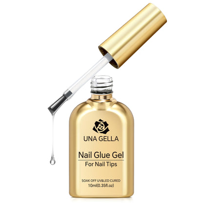 UNA GELLA Short Almond Nail Tips: 504PCS Short Fake Nails Soft Press On Gel Nail Tips Pre Shaped Almond Shape Home Nail Extension Full Cover, 12 Sizes Acrylic Gelly Tips