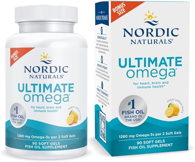 Nordic Naturals Ultimate Omega Lemon 90 Soft Gels
