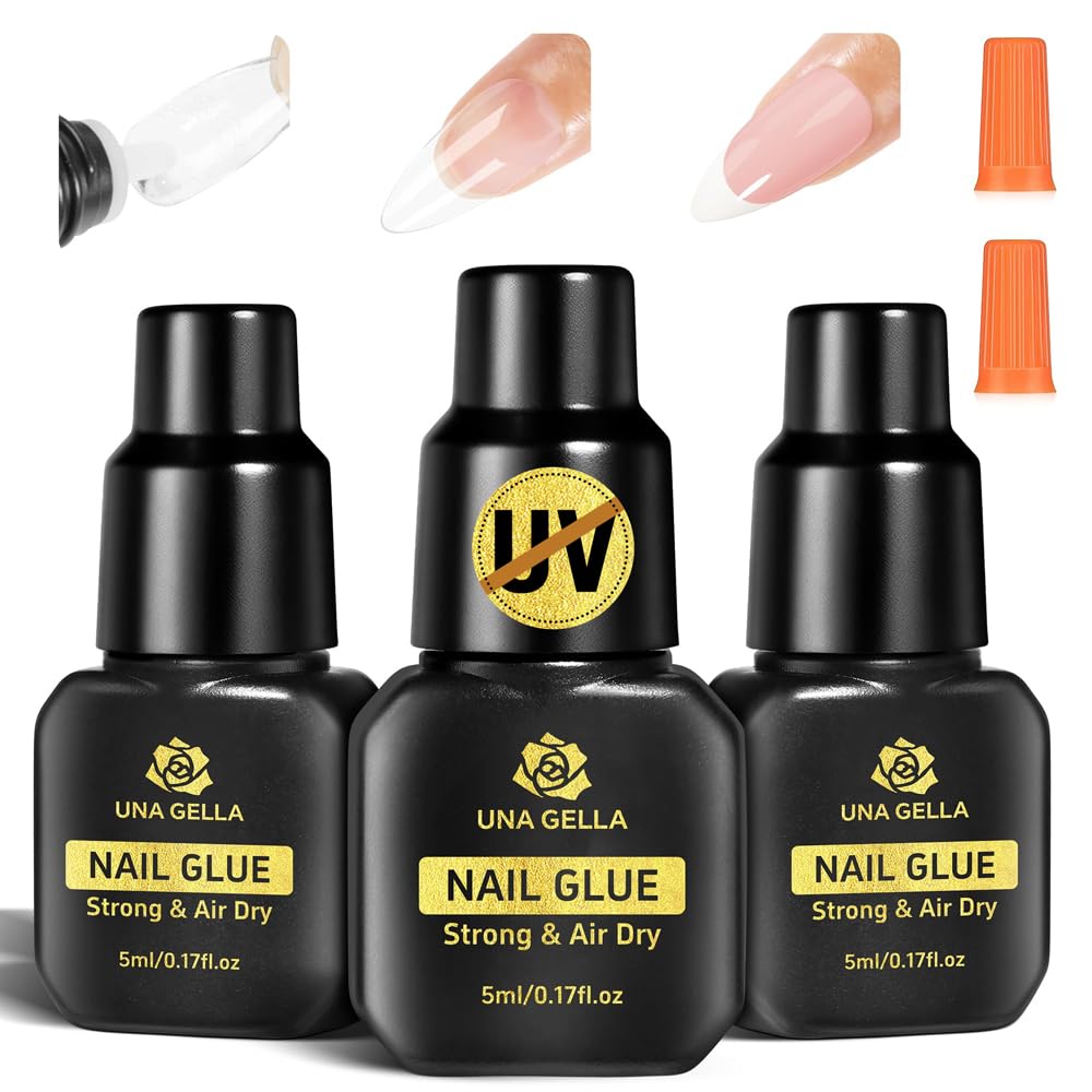 UNA GELLA Short Almond Nail Tips: 504PCS Short Fake Nails Soft Press On Gel Nail Tips Pre Shaped Almond Shape Home Nail Extension Full Cover, 12 Sizes Acrylic Gelly Tips