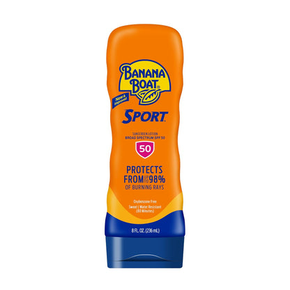 Banana Boat Sport Ultra Sunscreen Lotion SPF 30, Travel Size 3oz Twin Pack, Sweat & Water Resistant Sunblock for Active Lifestyle(Pack of 2)