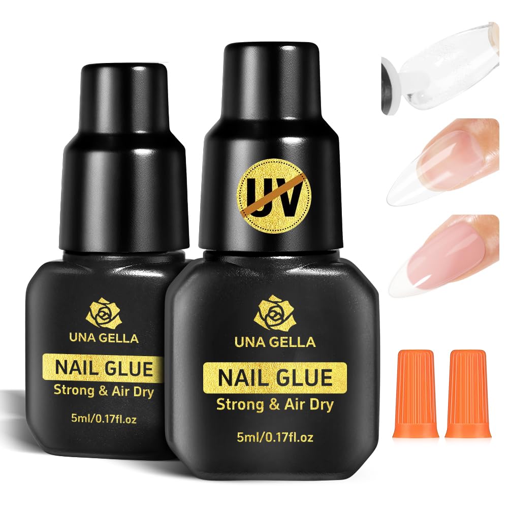 UNA GELLA Short Almond Nail Tips: 504PCS Short Fake Nails Soft Press On Gel Nail Tips Pre Shaped Almond Shape Home Nail Extension Full Cover, 12 Sizes Acrylic Gelly Tips