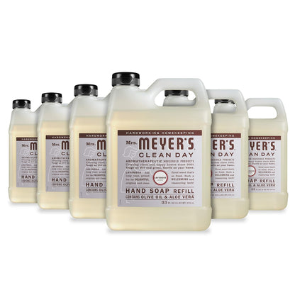Mrs. Meyer's Clean Day, Hand Soap Refill, Lavender Scent, 33 Fl Oz