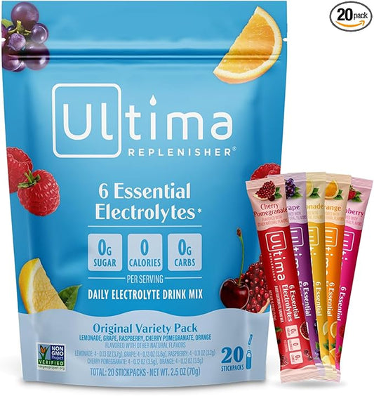Ultima Replenisher Original Variety Electrolyte Packets 20 Count