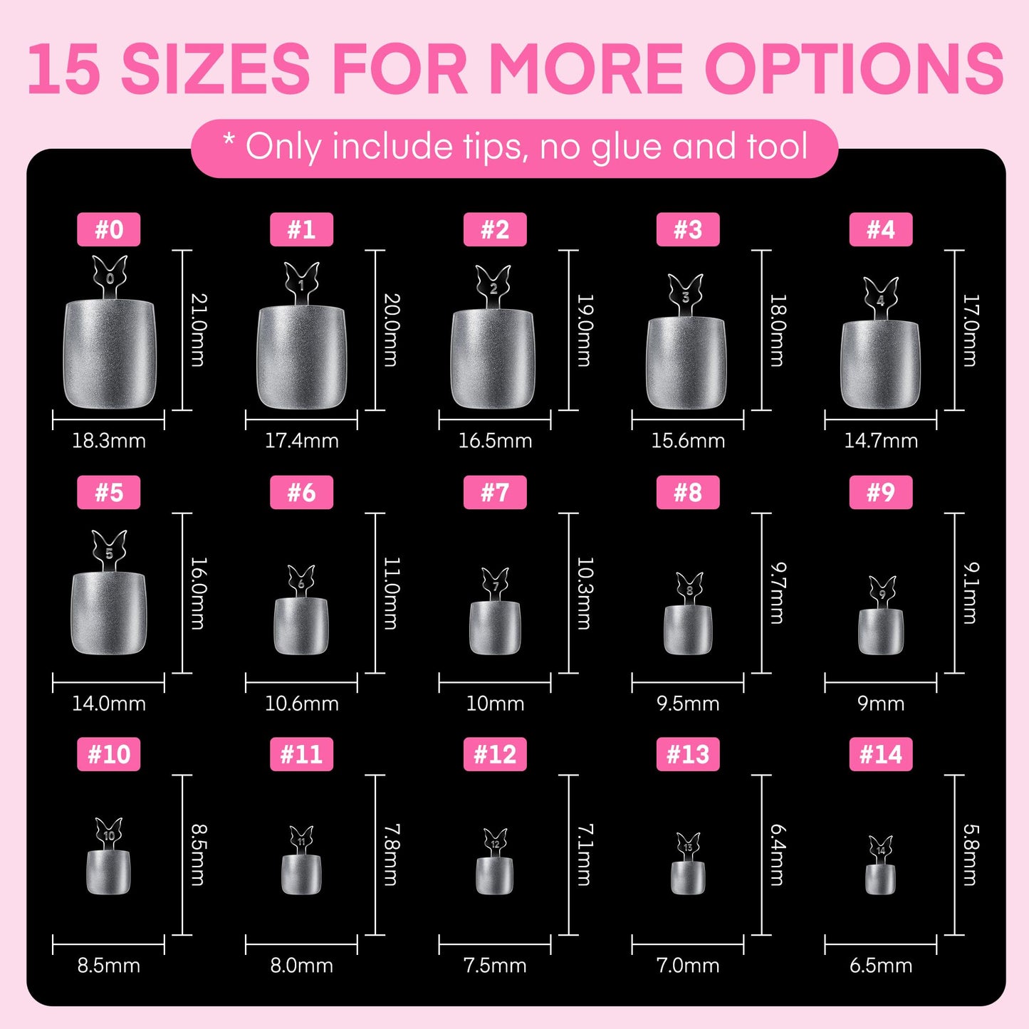 UNA GELLA Short Almond Nail Tips: 504PCS Short Fake Nails Soft Press On Gel Nail Tips Pre Shaped Almond Shape Home Nail Extension Full Cover, 12 Sizes Acrylic Gelly Tips