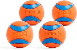 Chuckit Ultra Ball Dog Toy Medium 4 Pack