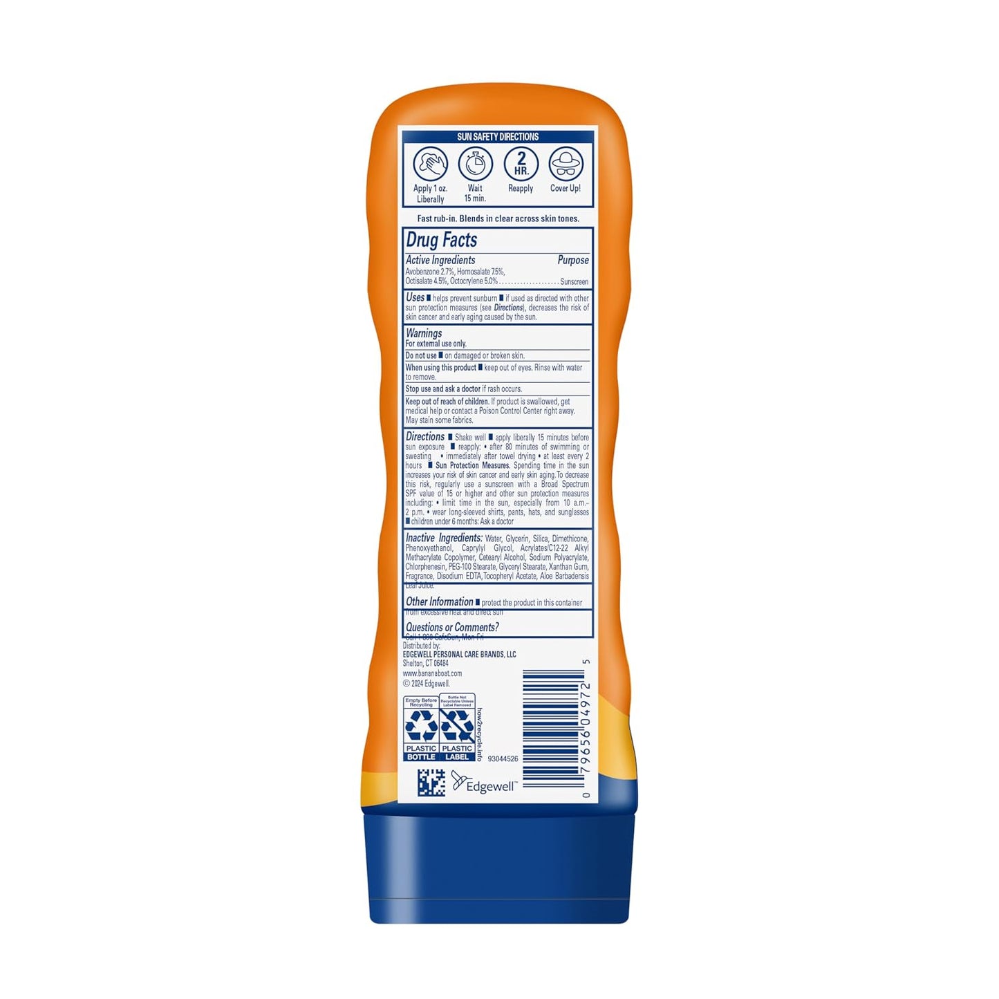 Banana Boat Sport Ultra Sunscreen Lotion SPF 30, Travel Size 3oz Twin Pack, Sweat & Water Resistant Sunblock for Active Lifestyle(Pack of 2)
