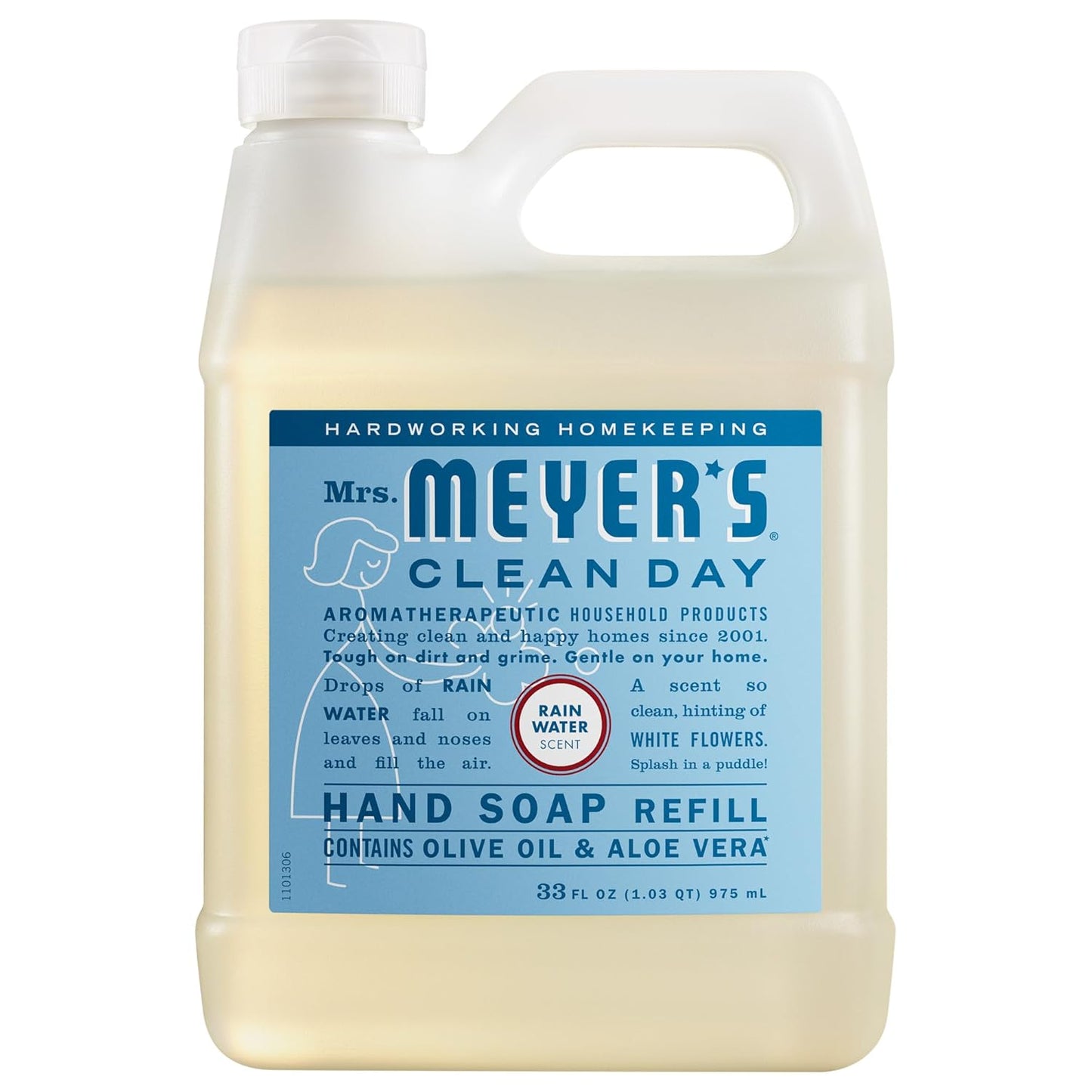 Mrs. Meyer's Clean Day, Hand Soap Refill, Lavender Scent, 33 Fl Oz