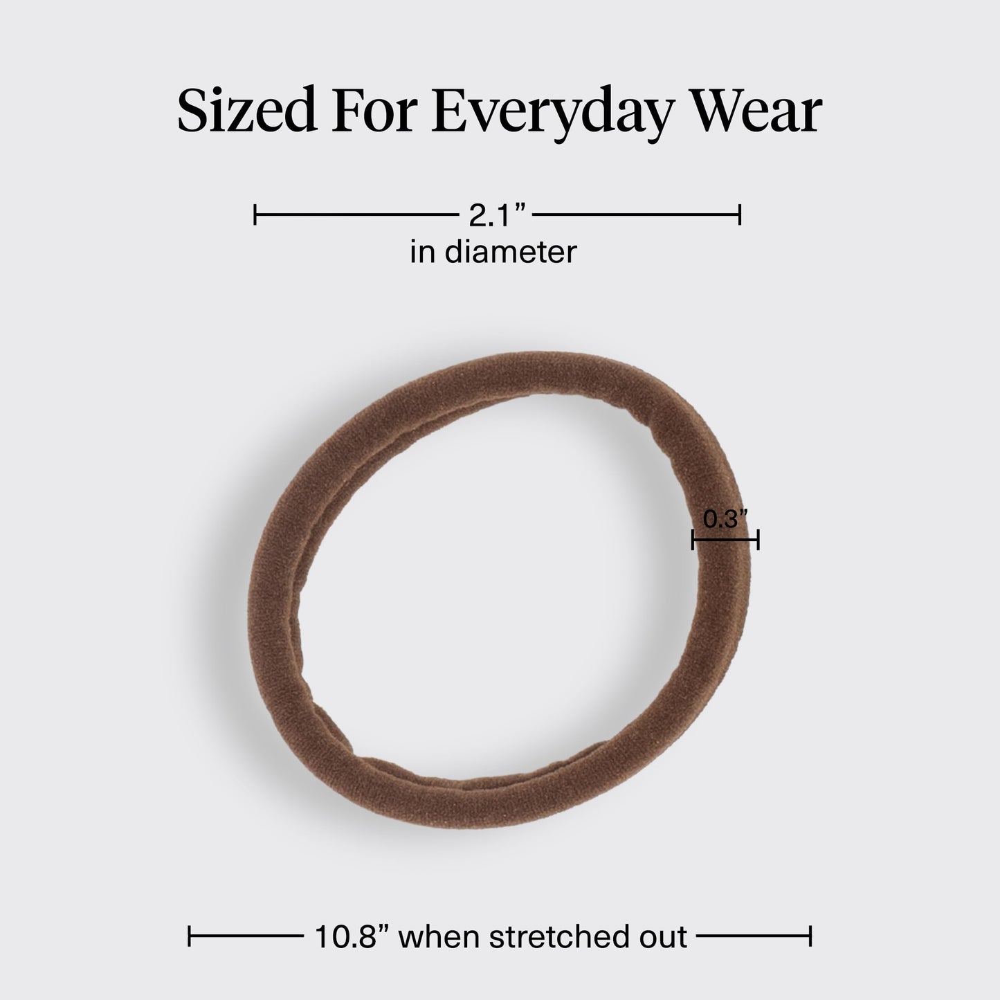 Kitsch Nylon Hair Ties No Damage - Stretchable Hair Bands for Strong All-Day Hold, Ponytail Holders | Hair Accessories for Girls - Black, 12 Pcs