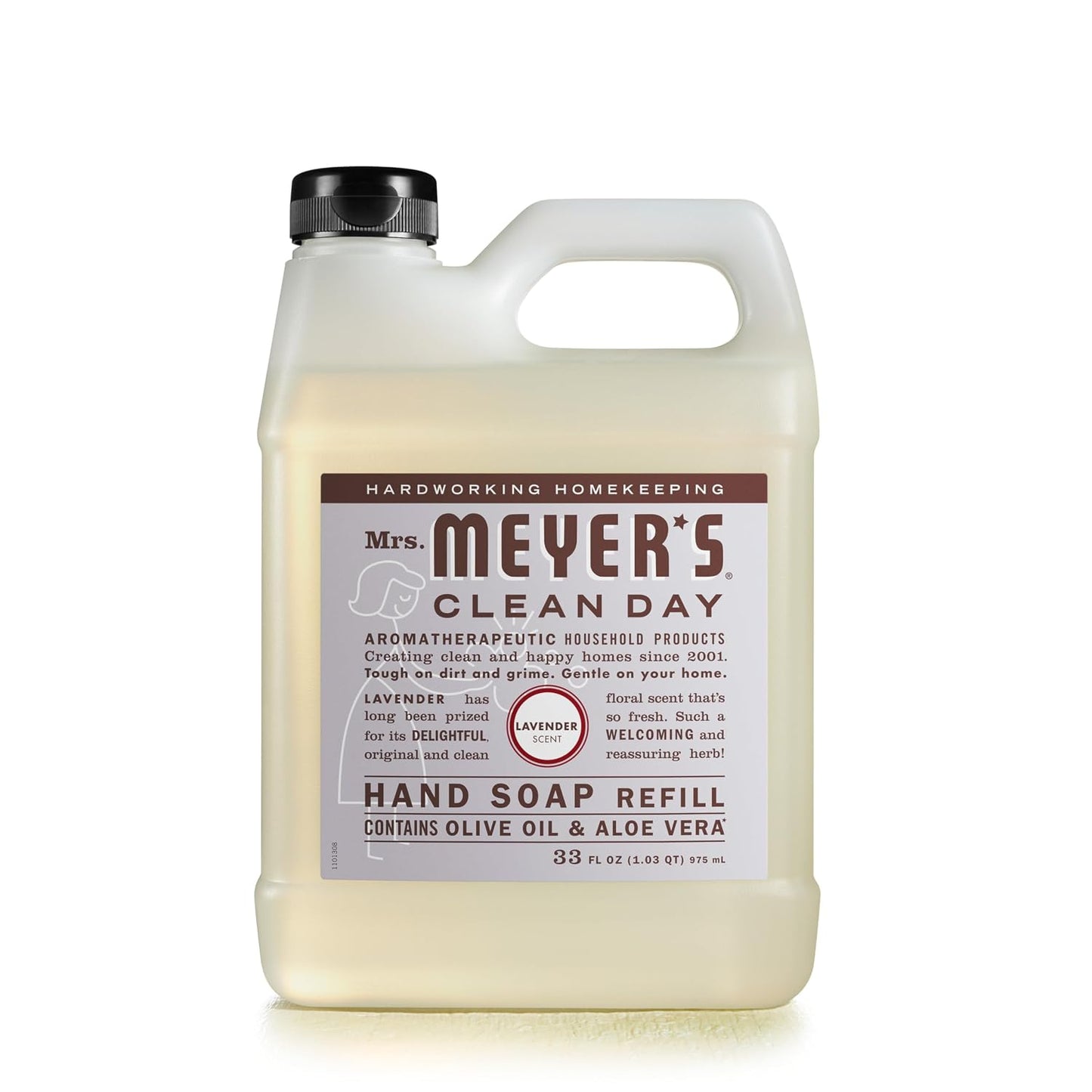 Mrs. Meyer's Clean Day, Hand Soap Refill, Lavender Scent, 33 Fl Oz
