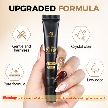 UNA GELLA Short Almond Nail Tips: 504PCS Short Fake Nails Soft Press On Gel Nail Tips Pre Shaped Almond Shape Home Nail Extension Full Cover, 12 Sizes Acrylic Gelly Tips