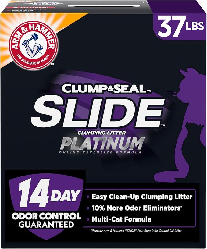 Arm Hammer Slide Platinum Clumping Cat Litter 37lb