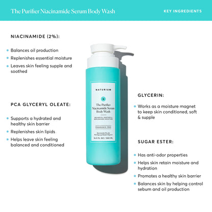 Naturium The Multi-Vitamin Daily Nutrients Body Wash, Hydrating Cleanser, 16.9 oz