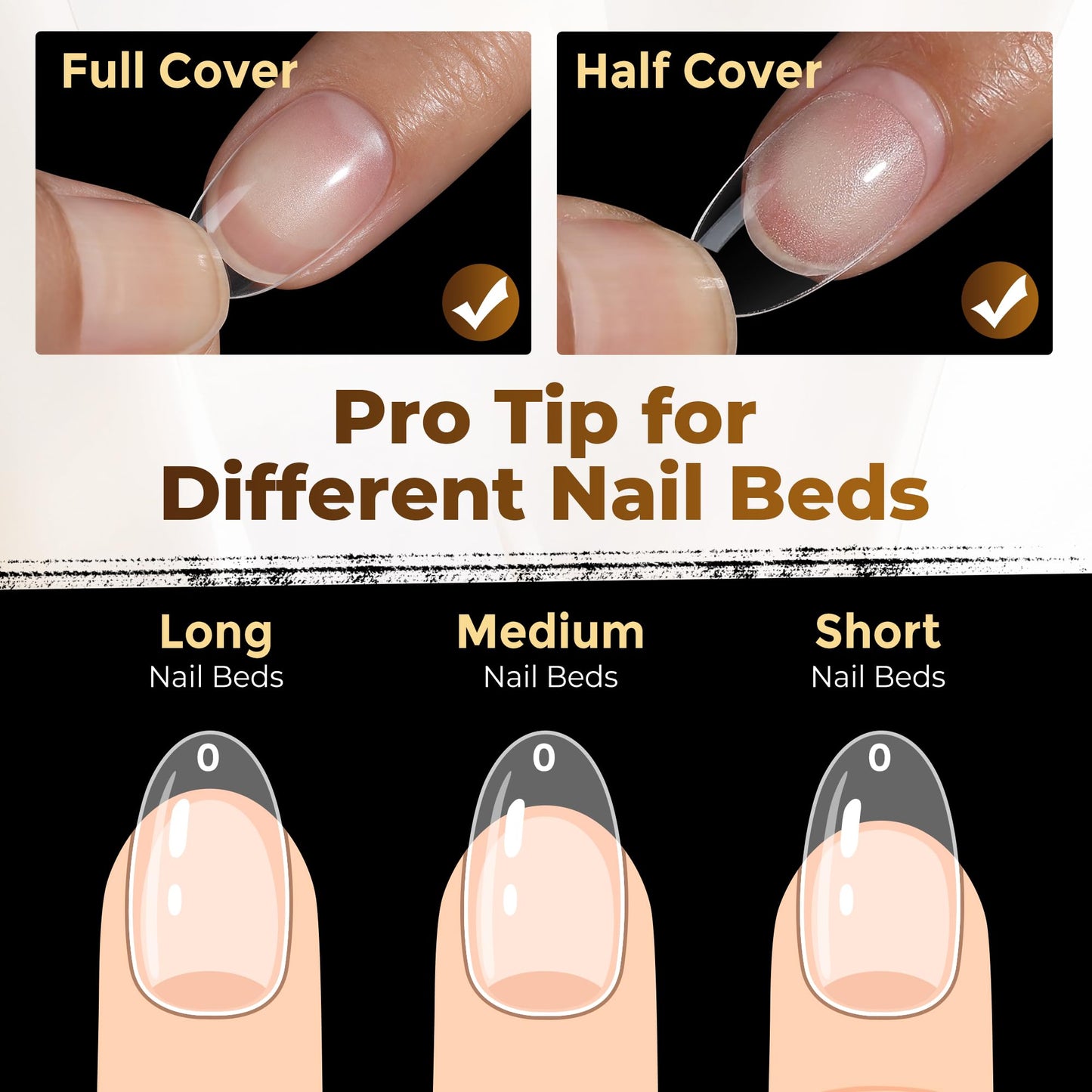 UNA GELLA Short Almond Nail Tips: 504PCS Short Fake Nails Soft Press On Gel Nail Tips Pre Shaped Almond Shape Home Nail Extension Full Cover, 12 Sizes Acrylic Gelly Tips