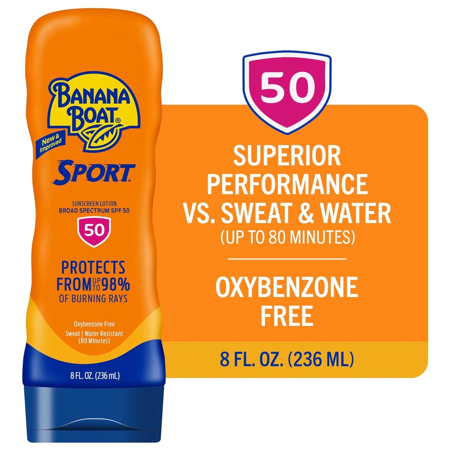 Banana Boat Sport Ultra Sunscreen Lotion SPF 30, Travel Size 3oz Twin Pack, Sweat & Water Resistant Sunblock for Active Lifestyle(Pack of 2)