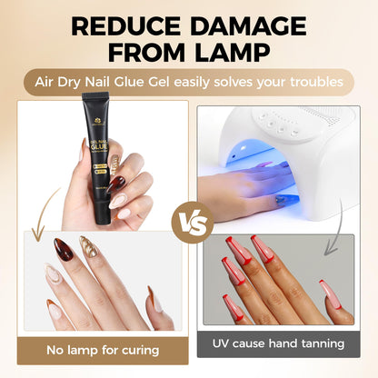 UNA GELLA Short Almond Nail Tips: 504PCS Short Fake Nails Soft Press On Gel Nail Tips Pre Shaped Almond Shape Home Nail Extension Full Cover, 12 Sizes Acrylic Gelly Tips