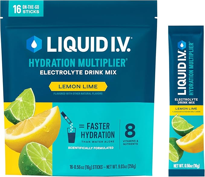 Liquid I.V. Hydration Electrolytes Lemon Lime 16 Count