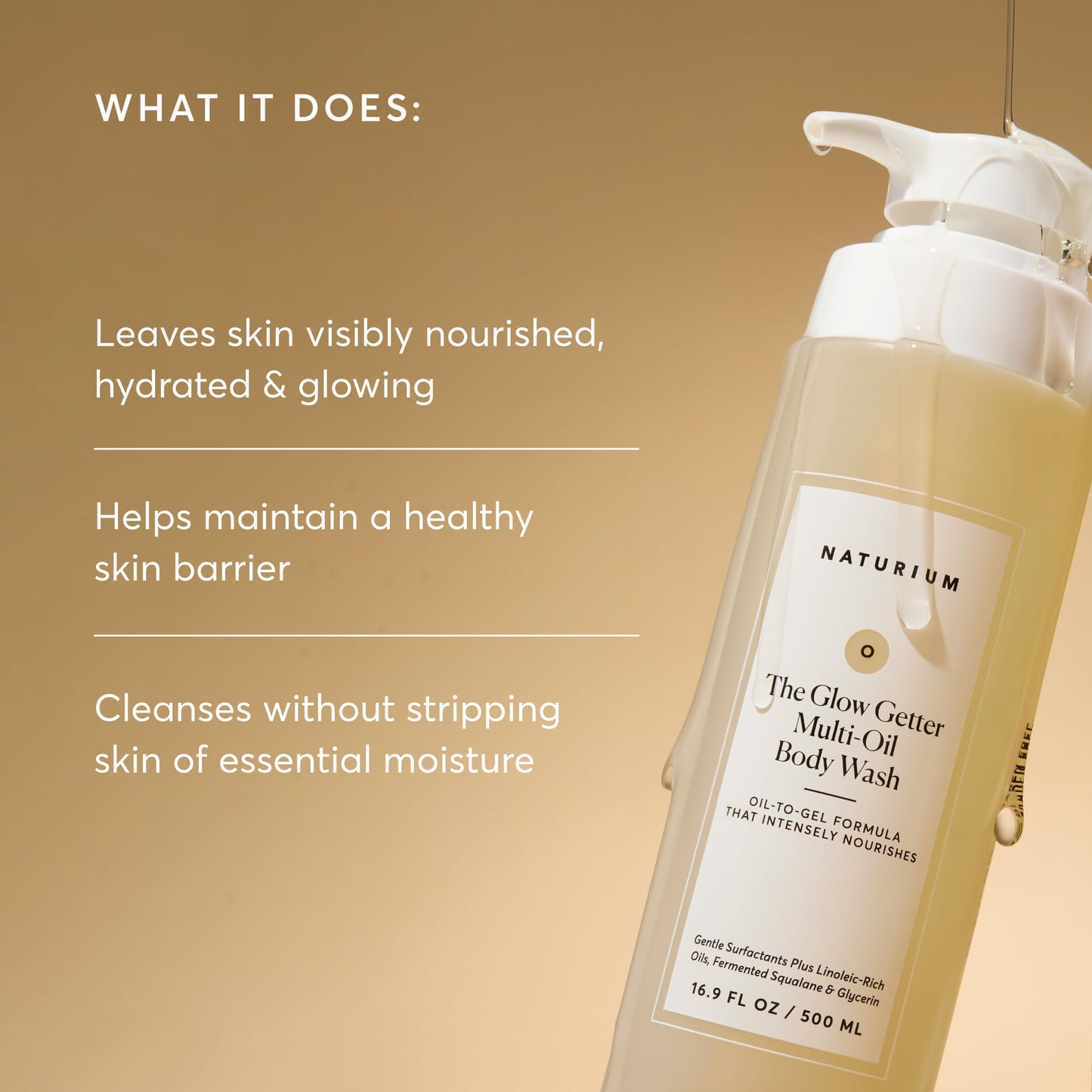 Naturium The Multi-Vitamin Daily Nutrients Body Wash, Hydrating Cleanser, 16.9 oz