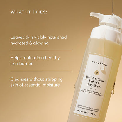 Naturium The Multi-Vitamin Daily Nutrients Body Wash, Hydrating Cleanser, 16.9 oz