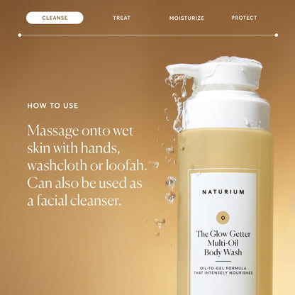 Naturium The Multi-Vitamin Daily Nutrients Body Wash, Hydrating Cleanser, 16.9 oz