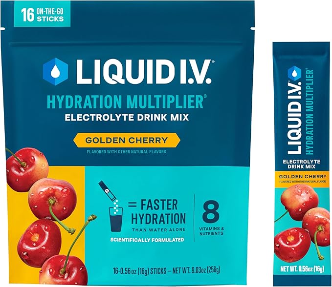 Liquid I.V. Hydration Electrolytes Golden Cherry 16 Count