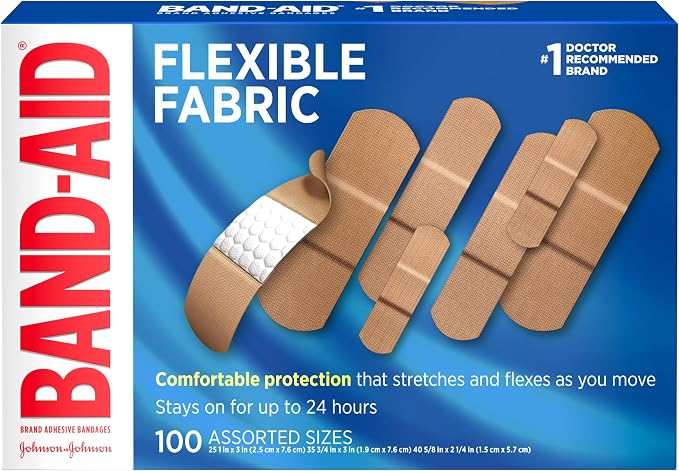 BAND-AID Flexible Fabric Adhesive Bandages 100 Count
